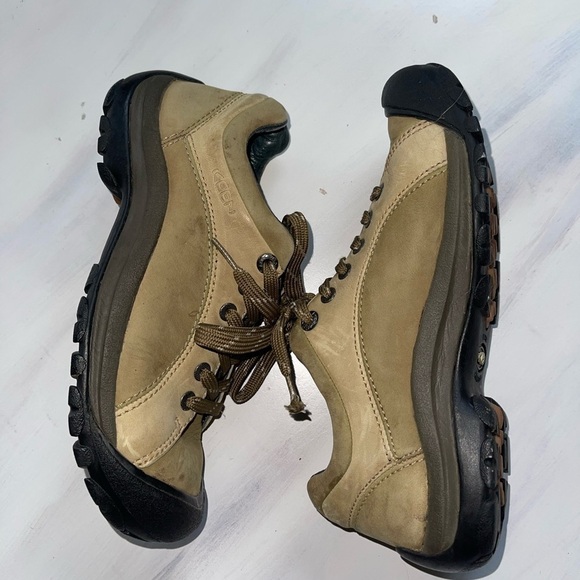 Keen Women Shoe Size 8 Brown Oxford Hiking Walking Sneakers - Picture 5 of 10